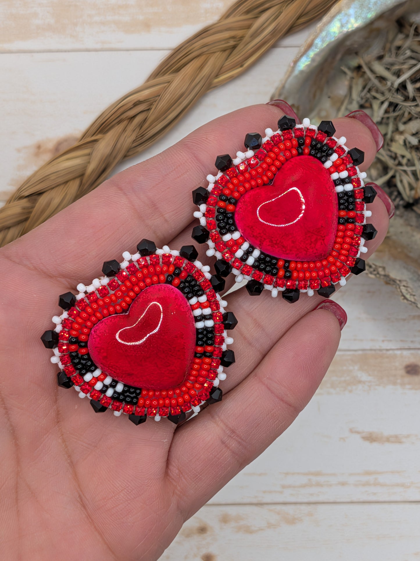 Red Heart Earrings