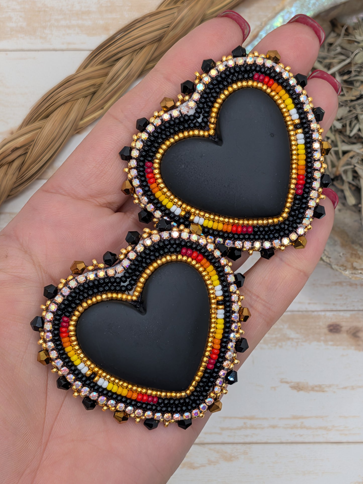 Large Black Heart