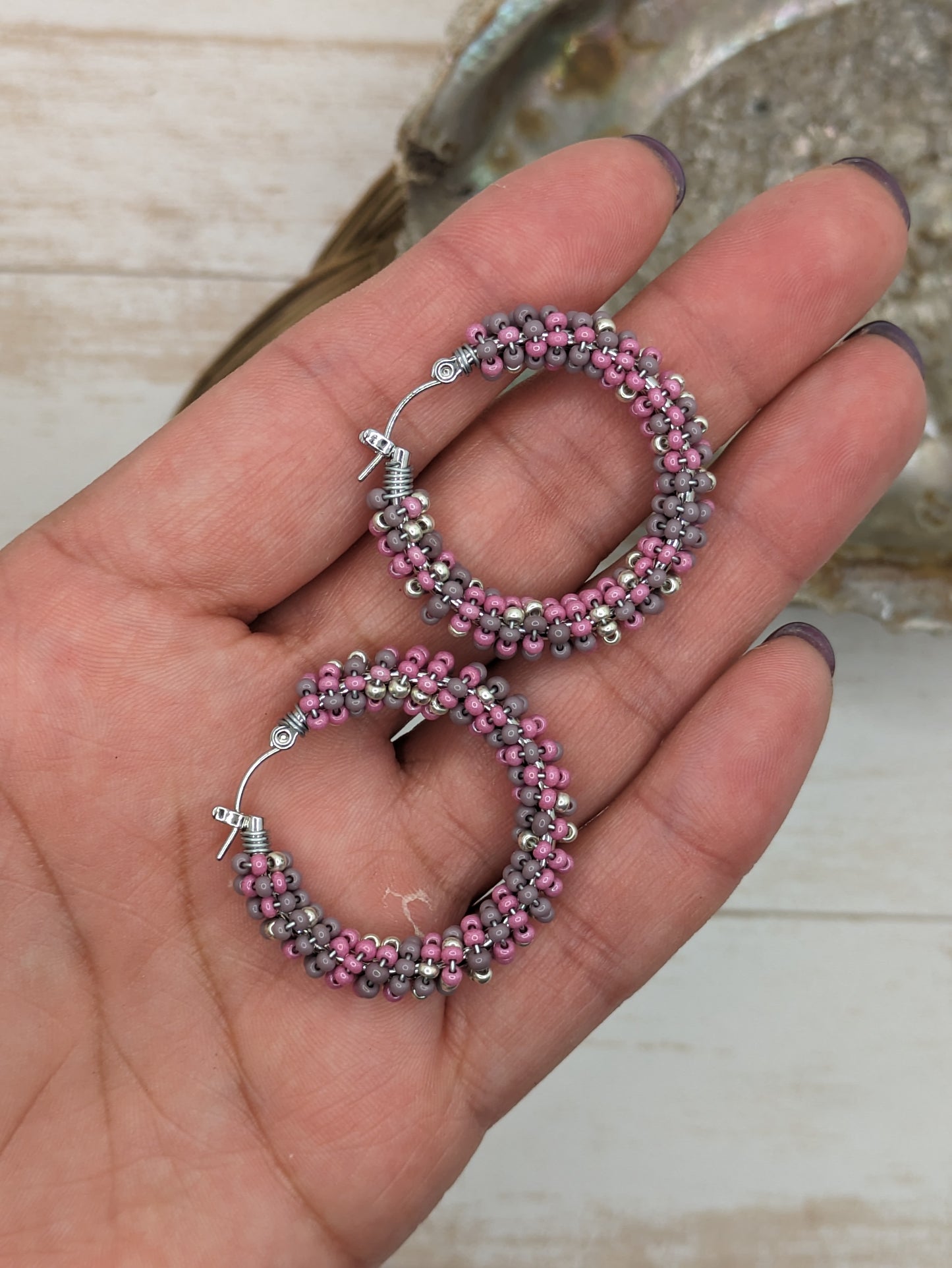 Hoops- Pink and Purple Small