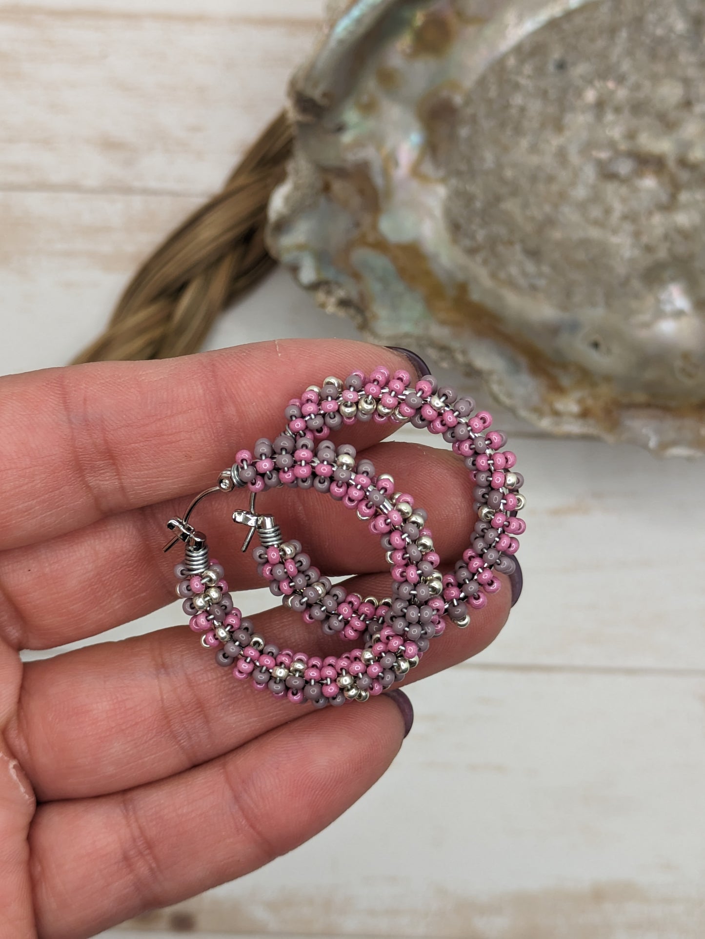 Hoops- Pink and Purple Small