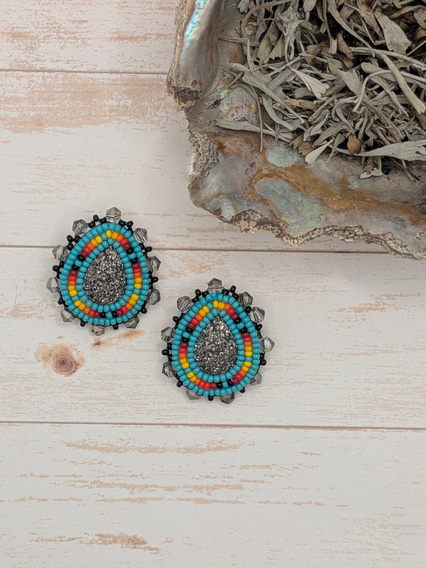 Mini- Turquoise & Gray