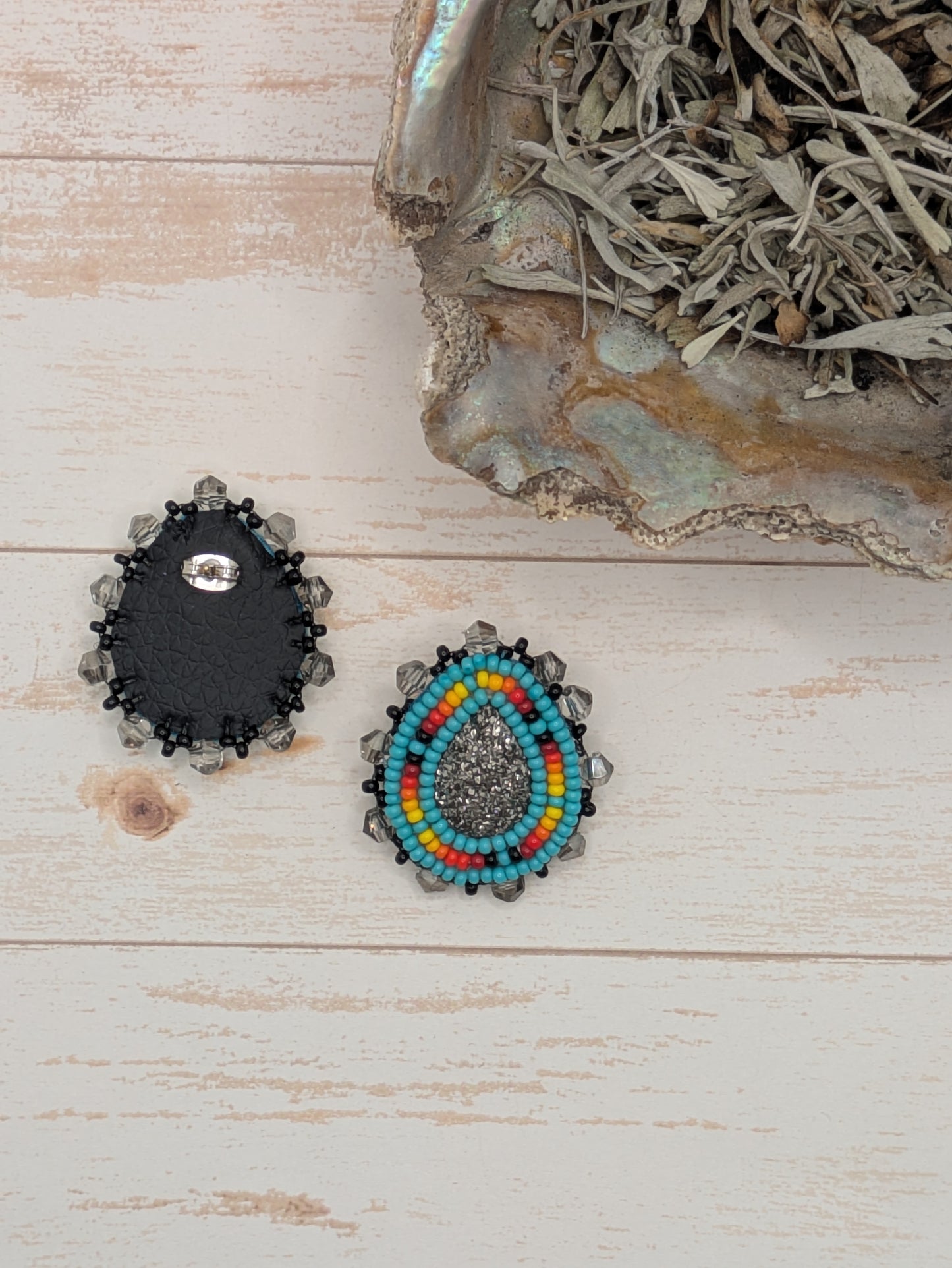 Mini- Turquoise & Gray