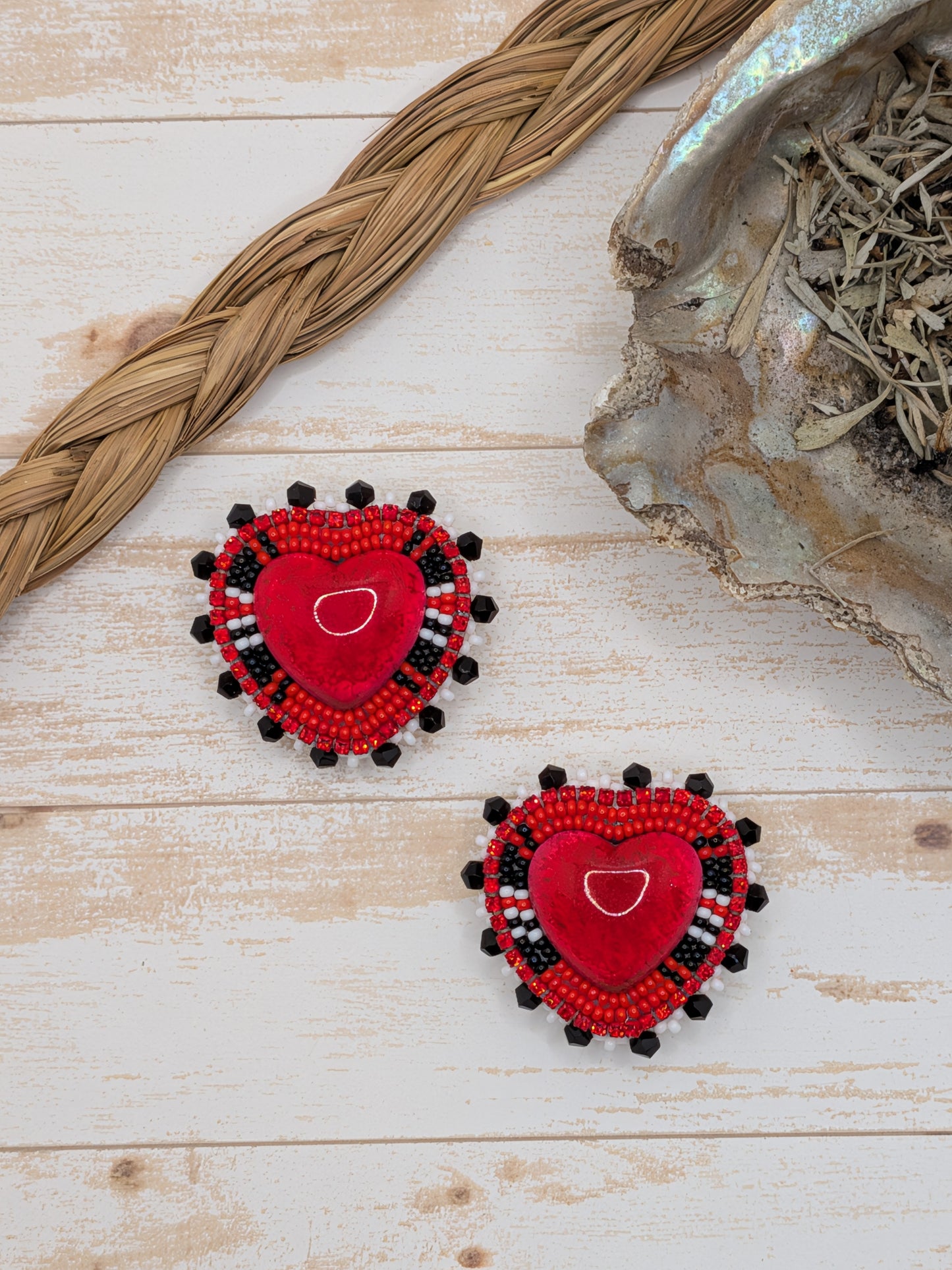 Red Heart Earrings